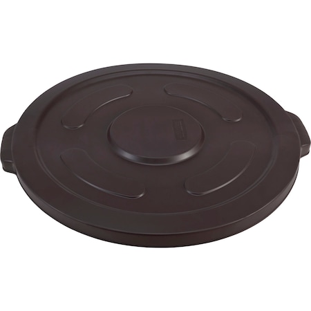 Global Industrial Plastic Trash Can Lid, 55 Gallon, Brown 240465BN